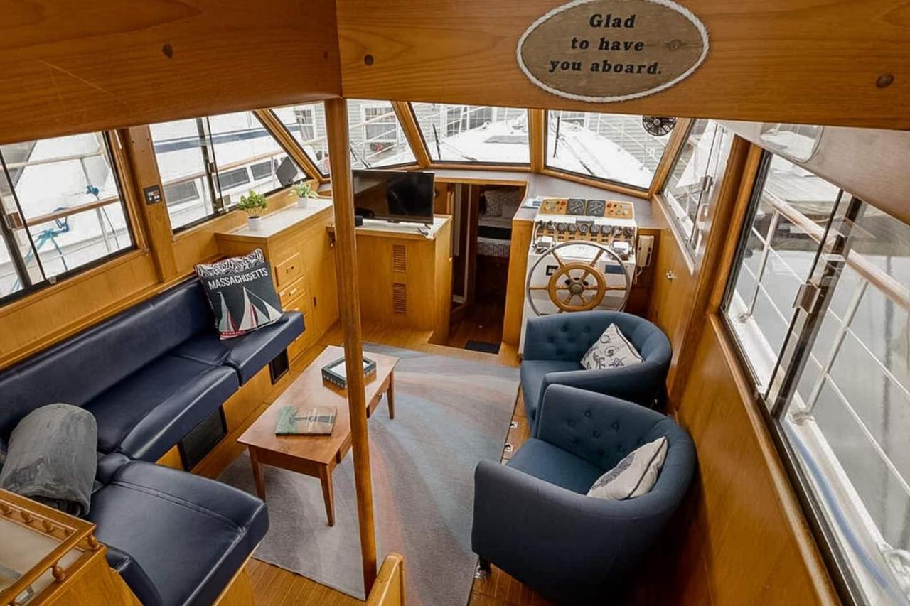 2Br Spacious & Comfy 43' Yacht - Heat & Ac - On The Freedom Trail - Best Nights Sleep Boston Bagian luar foto